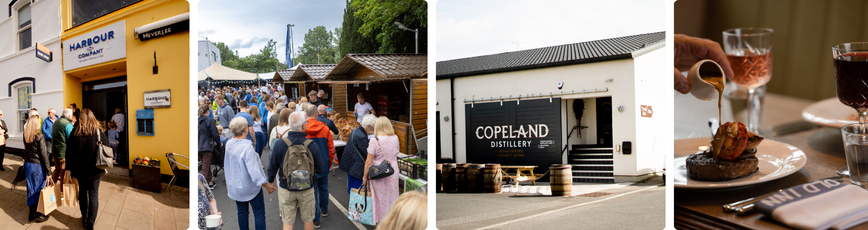 Taste AND in Donaghadee Food Tour, Comber Earlies Food Festival, Copeland Distillery and local fine dining
